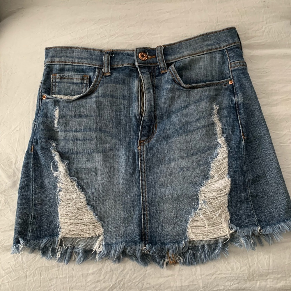 denim skirt from a boutique